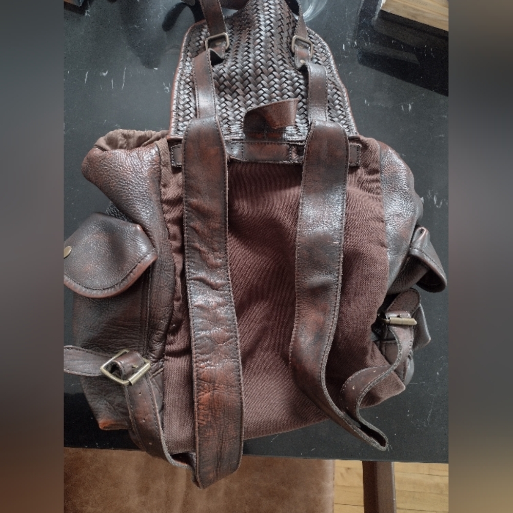 Stylish 100% Leather Zara Backpack - Picture 9 of 14